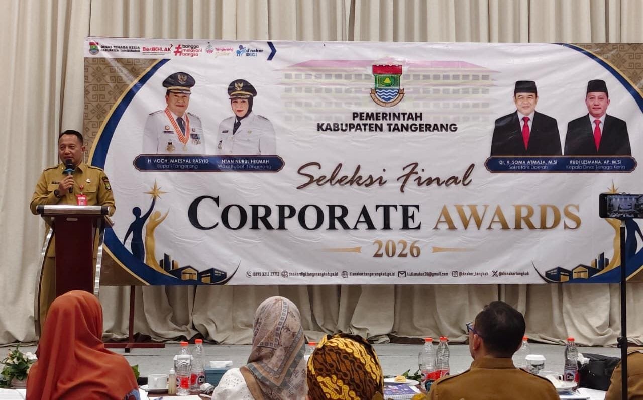 Sebanyak 15 perusahaan mengikuti seleksi final Corporate Awards Kabupaten Tangerang 2026 dengan menampilkan inovasi ketenagakerjaan.