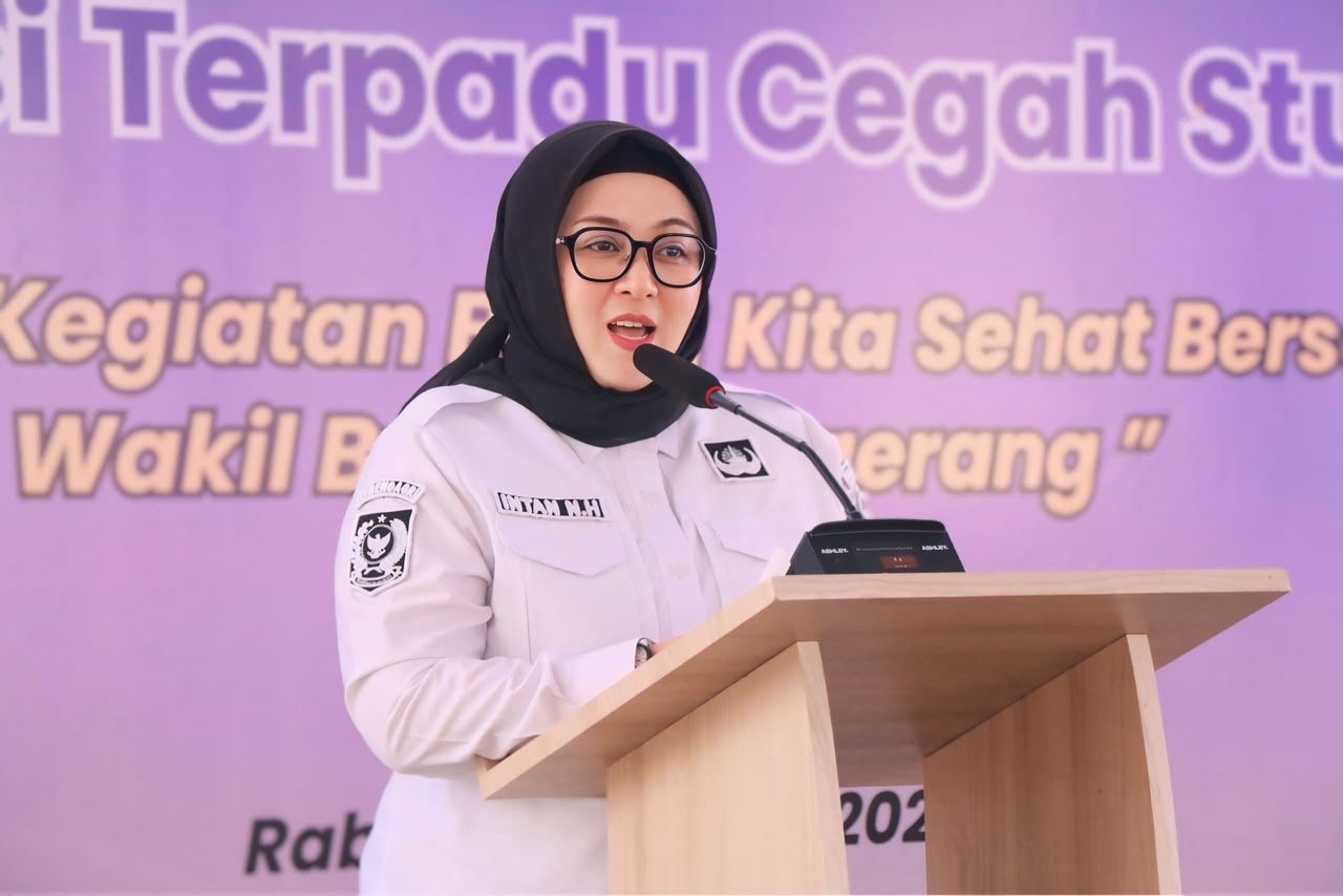 Wabup Tangerang mendorong INOVASI TERPA GANTUNG menjadi pola baru yang kolaboratif untuk mencegah dan menangani stunting.