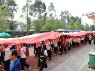 Kota Tangerang Jadi Lokasi Kirab Merah Putih 81 Meter, Ribuan Pemuda Bawa Pesan Persatuan