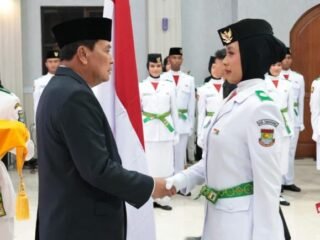 54 Paskibraka Kabupaten Tangerang Dikukuhkan, Maesyal Tekankan Disiplin dan Ketenangan