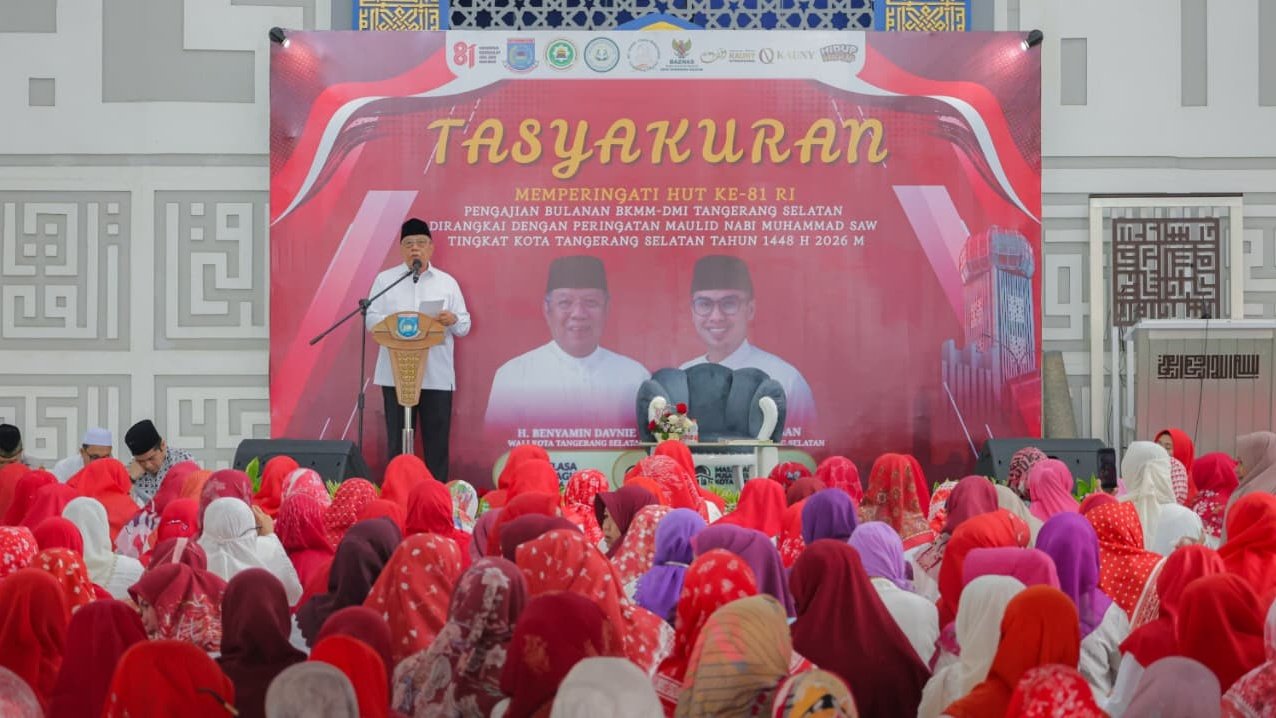 Tasyakuran HUT ke-81 RI di Tangsel menjadi momentum Benyamin mengajak warga berperan dalam kemajuan daerah.