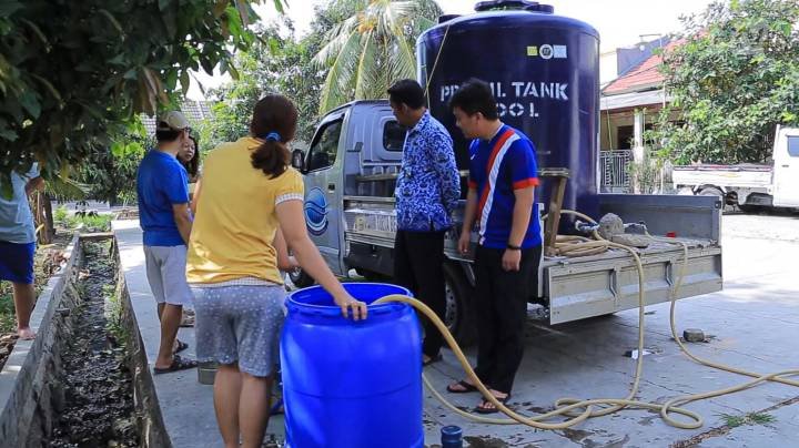 Pemkot Tangerang menyiapkan 5.000 liter air bersih per hari untuk mengantisipasi dampak kekeringan di sejumlah wilayah.