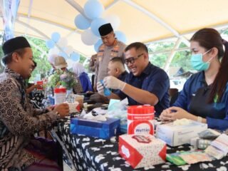 HUT Lalu Lintas ke-77, Satlantas Polresta Tangerang Gelar Cek Kesehatan Gratis