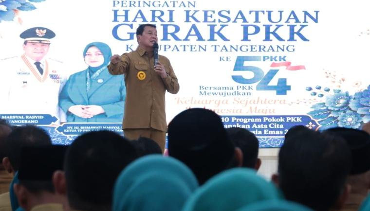 10 Program Pokok PKK menjadi fokus HKG ke-54 Kabupaten Tangerang. Maesyal Rasyid mendorong program berdampak nyata.