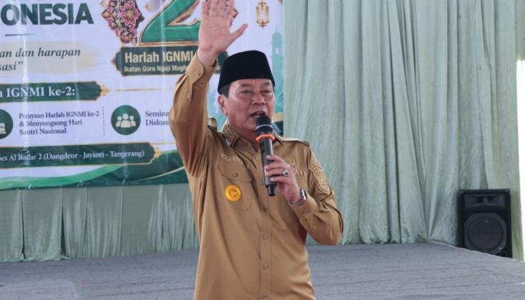 Harlah ke-2 IGNMI di Jayanti menjadi momentum Maesyal Rasyid menyoroti peran guru ngaji di tengah era teknologi.
