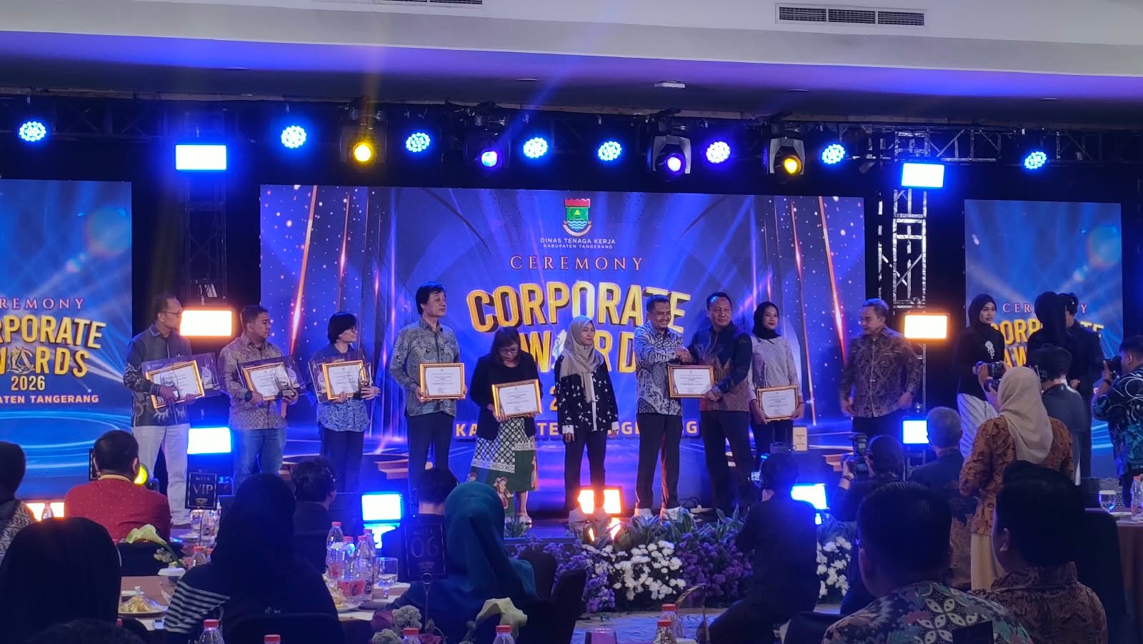 29 perusahaan di Kabupaten Tangerang meraih Corporate Awards 2026 sebagai apresiasi atas kepatuhan dan hubungan industrial yang harmonis.