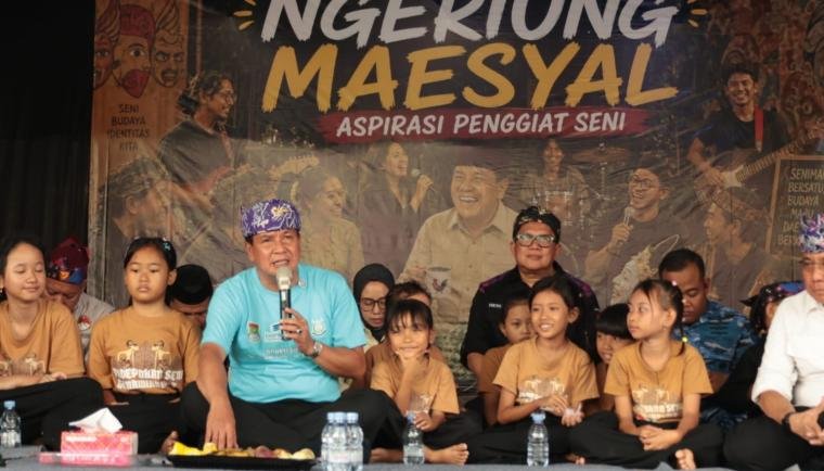 NGEMAS di Padepokan Gema Wirahma jadi ruang warga menyampaikan aspirasi terkait gedung dan pengembangan seni budaya.
