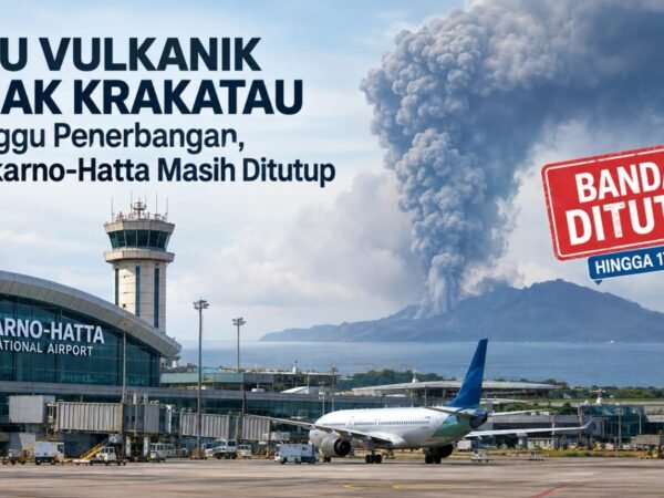 Bandara Soekarno-Hatta Masih Ditutup, Penerbangan Terdampak Abu Vulkanik Anak Krakatau