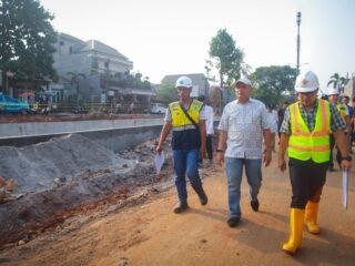 Tangsel Bangun Turap 204 Meter di Ciputat, Tekan Risiko Banjir di Bukit Nusa Indah