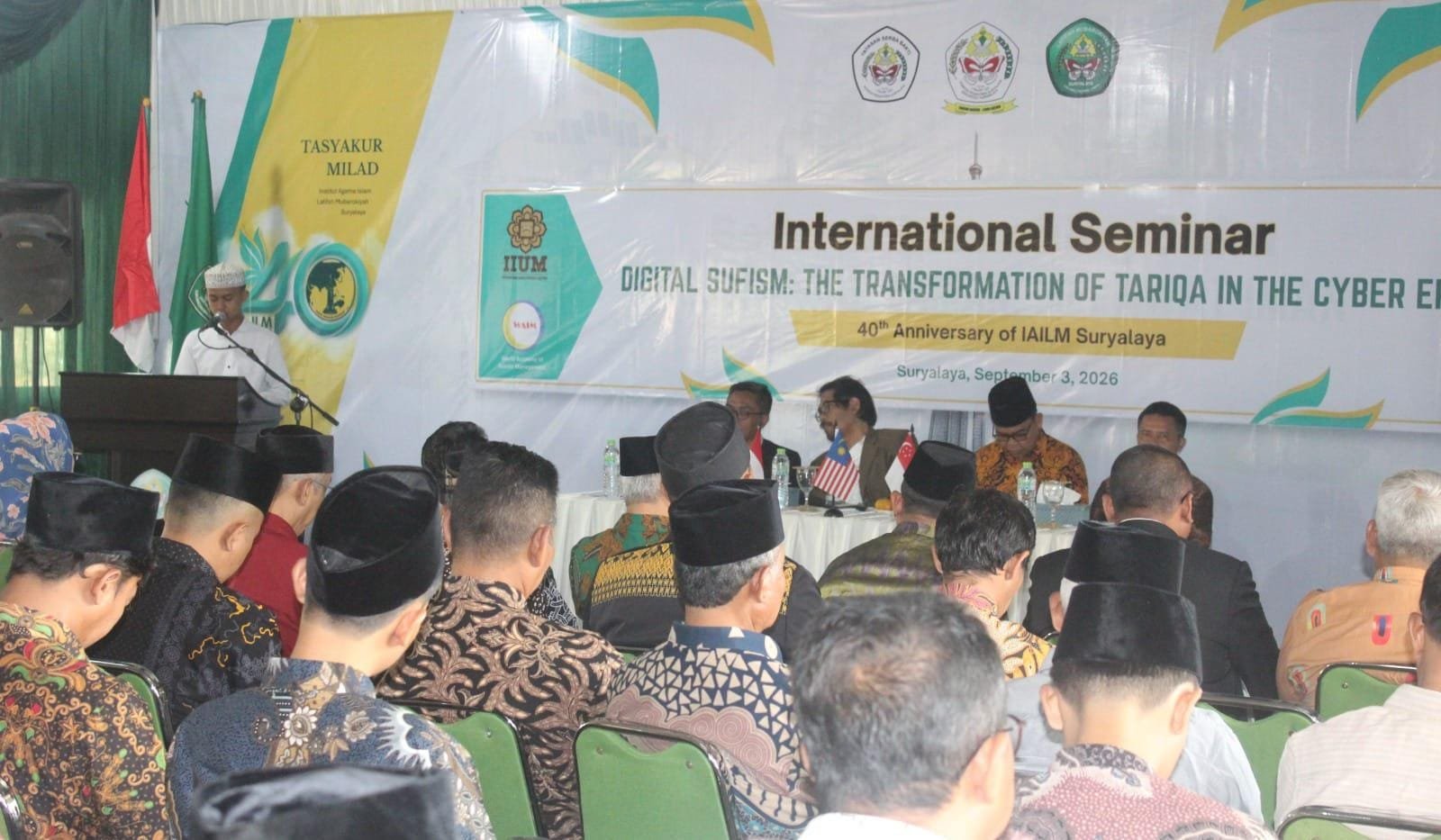 IAILM Suryalaya memperingati 40 tahun dengan seminar internasional yang membahas masa depan tasawuf di era digital.