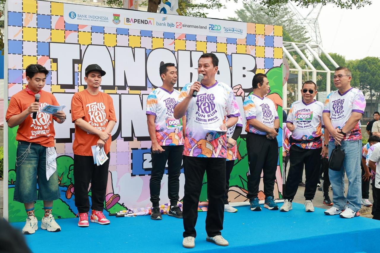 Tangkab Fun Run 2026 menjadi momentum Pemkab Tangerang mendorong olahraga sekaligus memperkuat ekonomi digital.