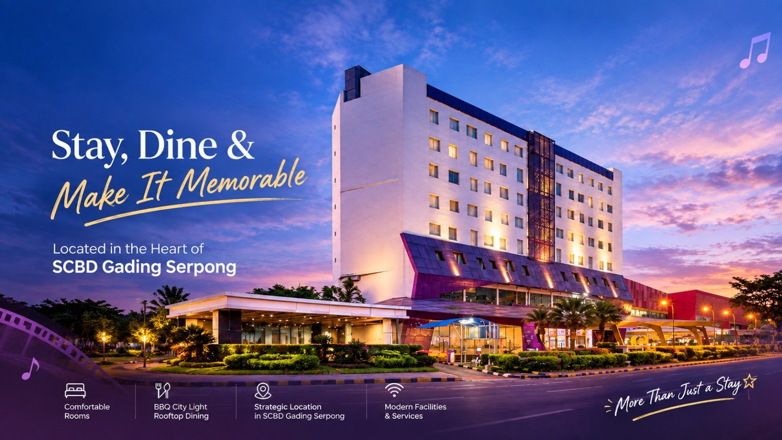 Fame Hotel Gading Serpong menambah fasilitas hairdryer di Deluxe Room untuk meningkatkan kenyamanan dan kepraktisan tamu.