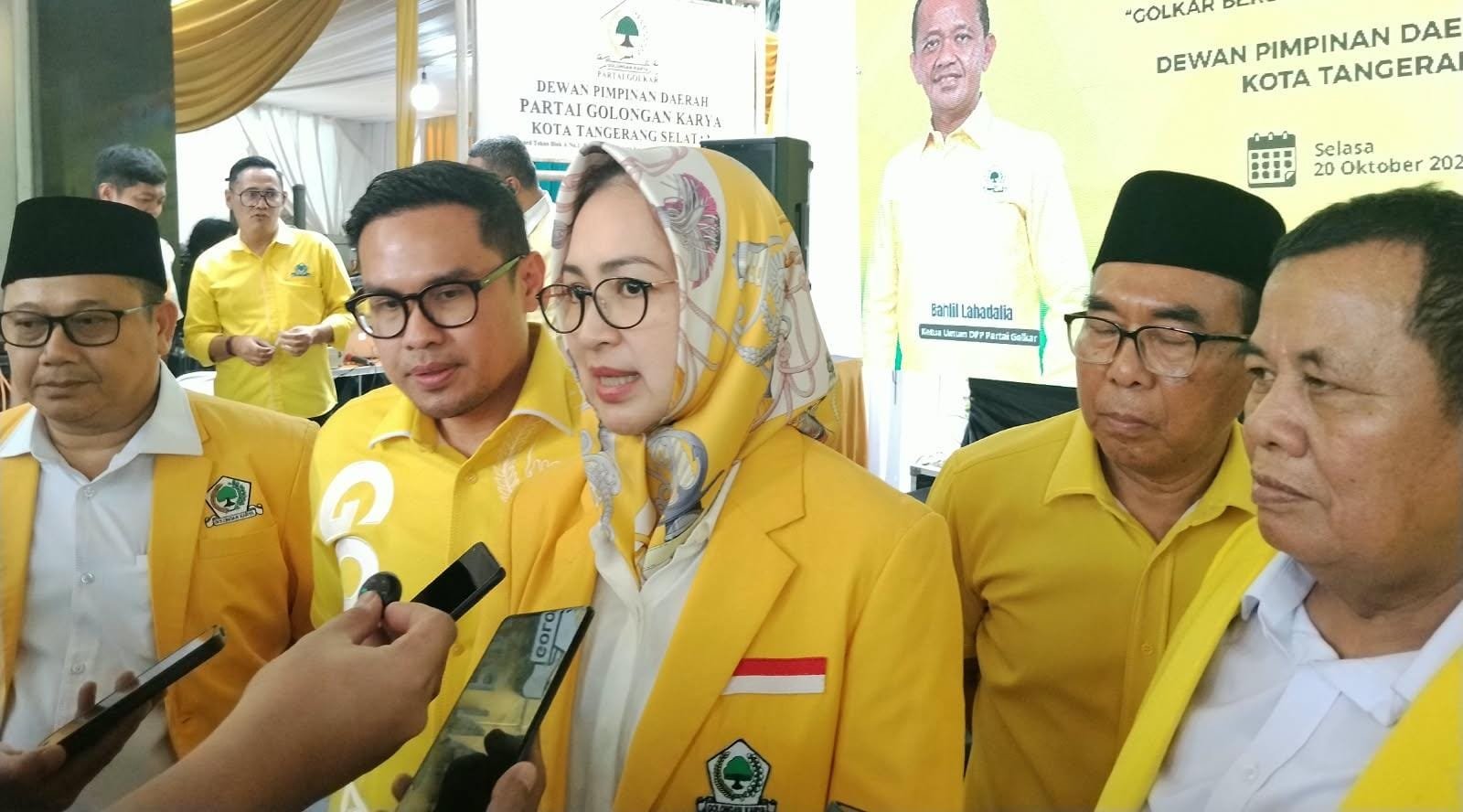 Airin Rachmi Diany mengajak kader Golkar Tangsel menjadikan HUT ke-62 sebagai momentum menghadirkan karya nyata demi kesejahteraan rakyat.