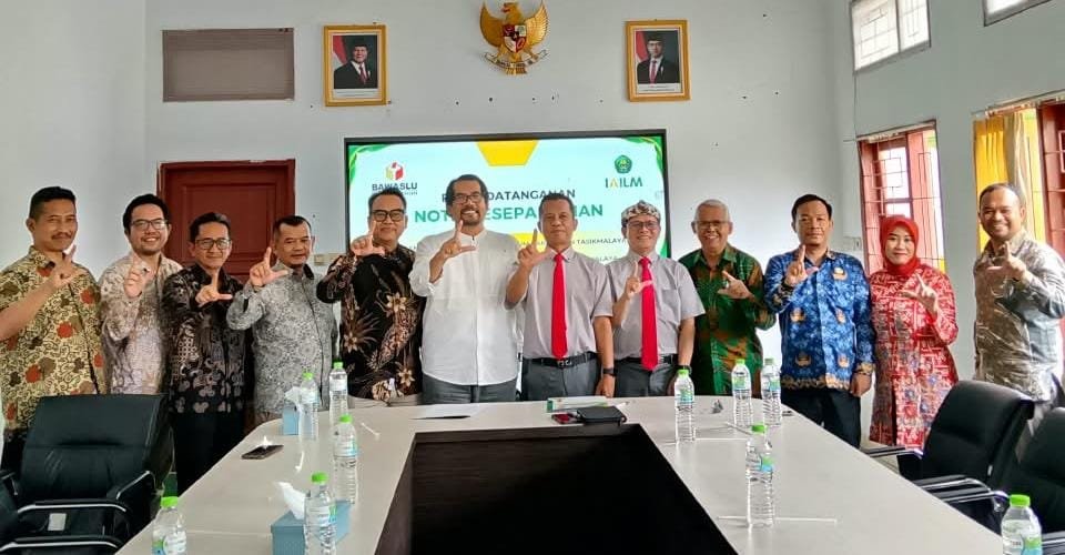 IAILM dan Bawaslu Kabupaten Tasikmalaya menjalin kerja sama untuk memperkuat pengawasan pemilu dan mendorong demokrasi berkualitas.