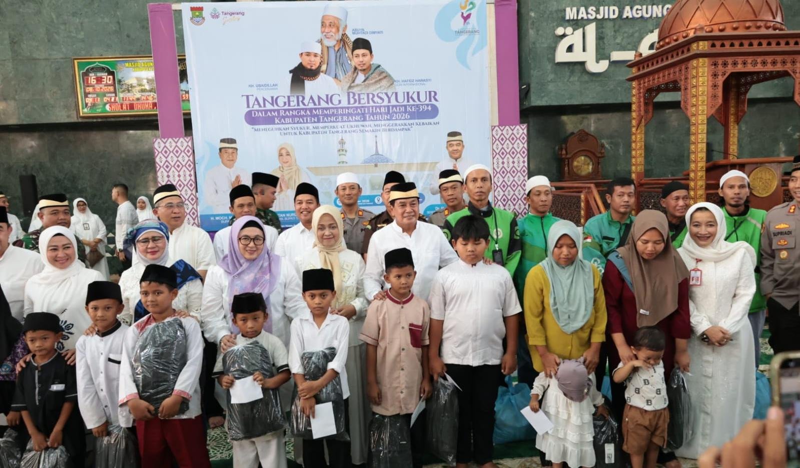 Peringatan HUT ke-394 Kabupaten Tangerang mengedepankan rasa syukur, kegiatan sosial, spiritual, dan hiburan gratis bagi masyarakat.