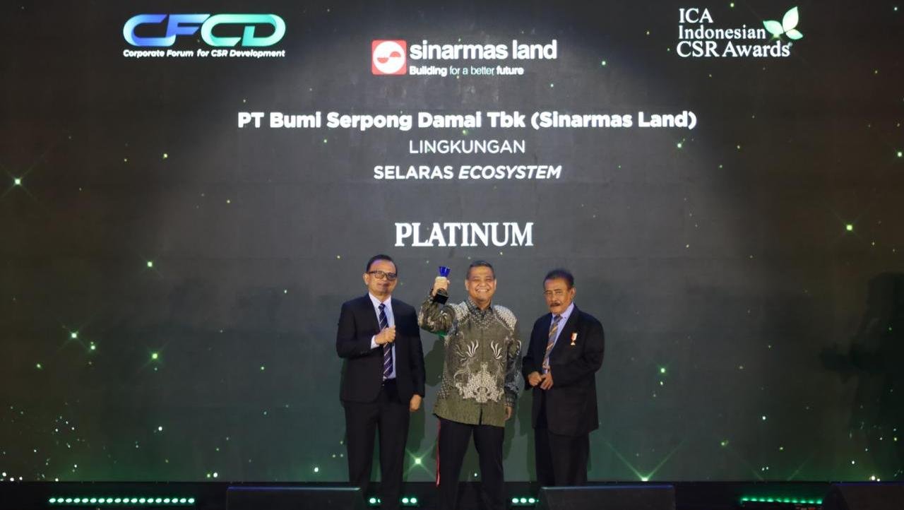 Sinar Mas Land meraih dua penghargaan Platinum ICA dan ISDA 2026 melalui program pengelolaan sampah dan pemberdayaan UMKM di Banten.