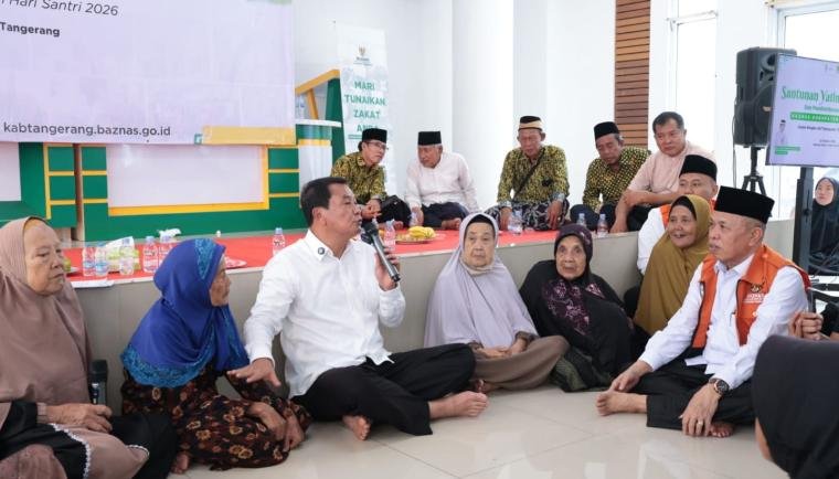 Bupati Tangerang bersama BAZNAS menyalurkan bantuan UMKM serta santunan bagi anak yatim dan kaum dhuafa untuk membantu warga.