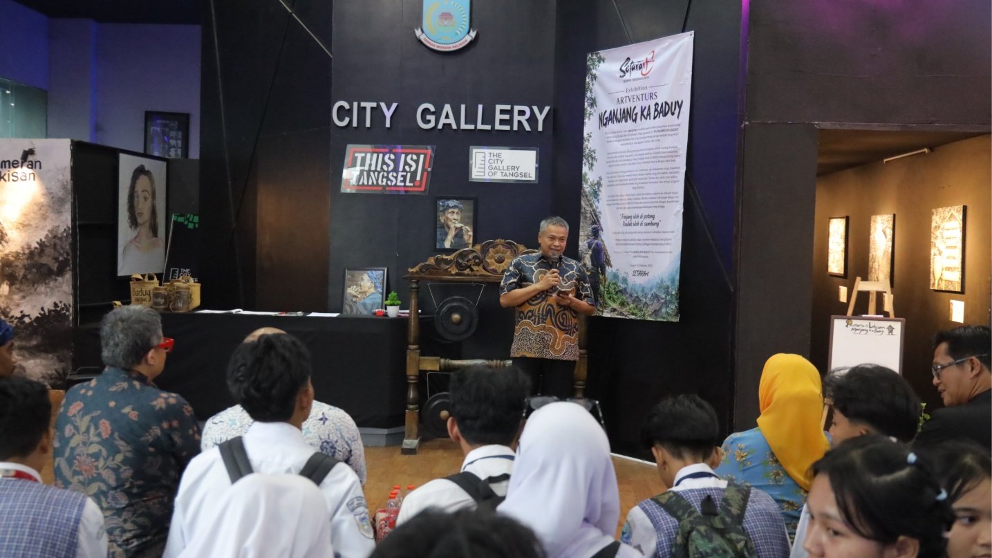 Pameran Nganjang Ka Baduy di City Gallery Tangsel menjadi wadah apresiasi karya seni sekaligus ruang ekspresi bagi para seniman.