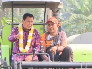 Bupati Maesyal Panen Padi dan Salurkan Bantuan Traktor untuk Perkuat Ketahanan Pangan